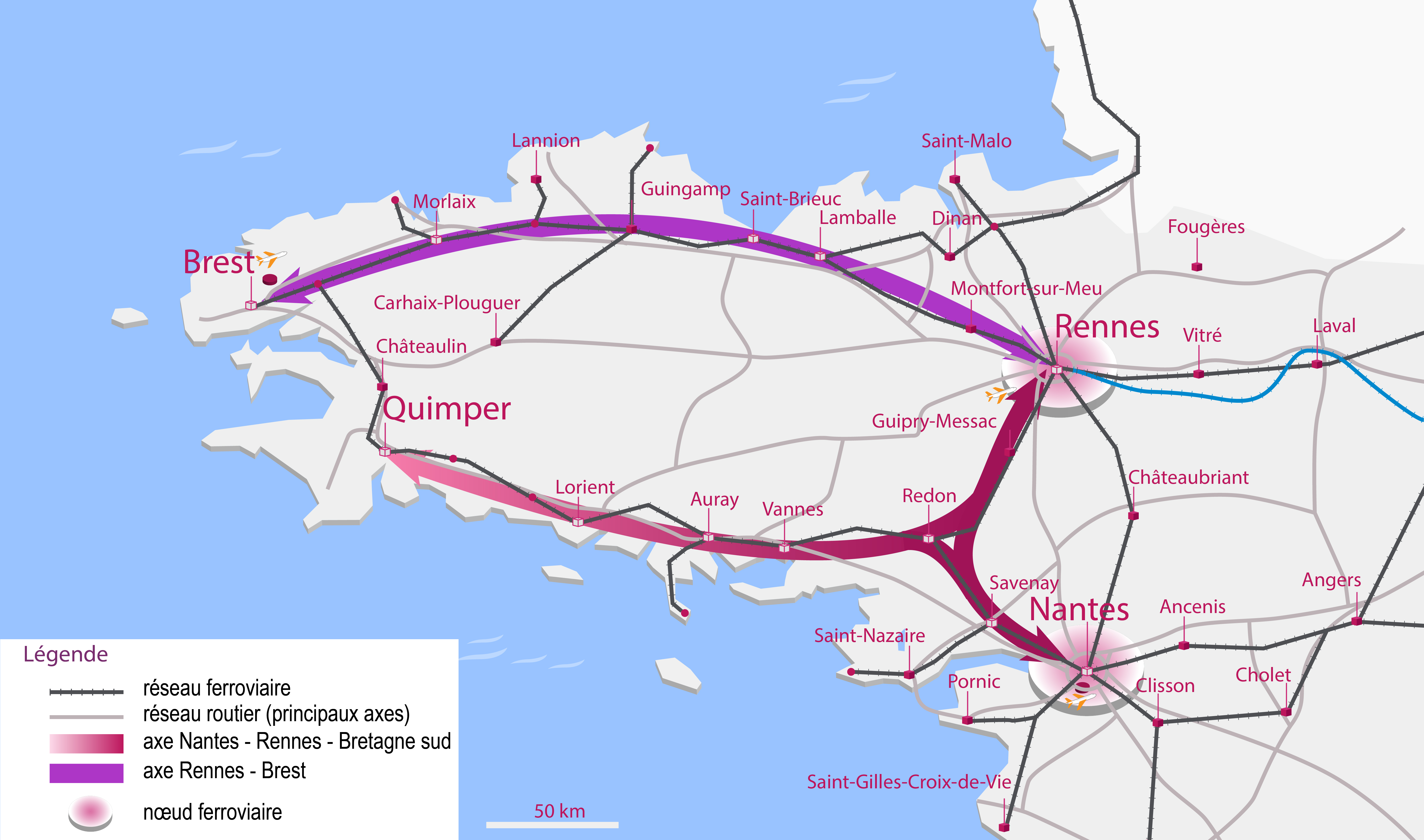 carte du  périmètre de projet LNOBPL